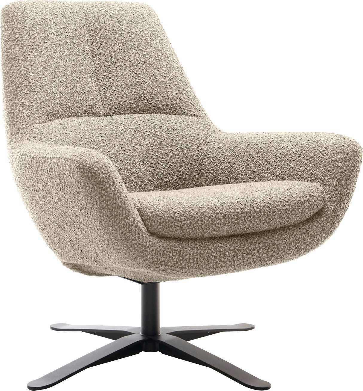 BETYPE Drehsessel Be Organic Standard Back, Loungesessel, in elegantem Design mit Drehfunktion