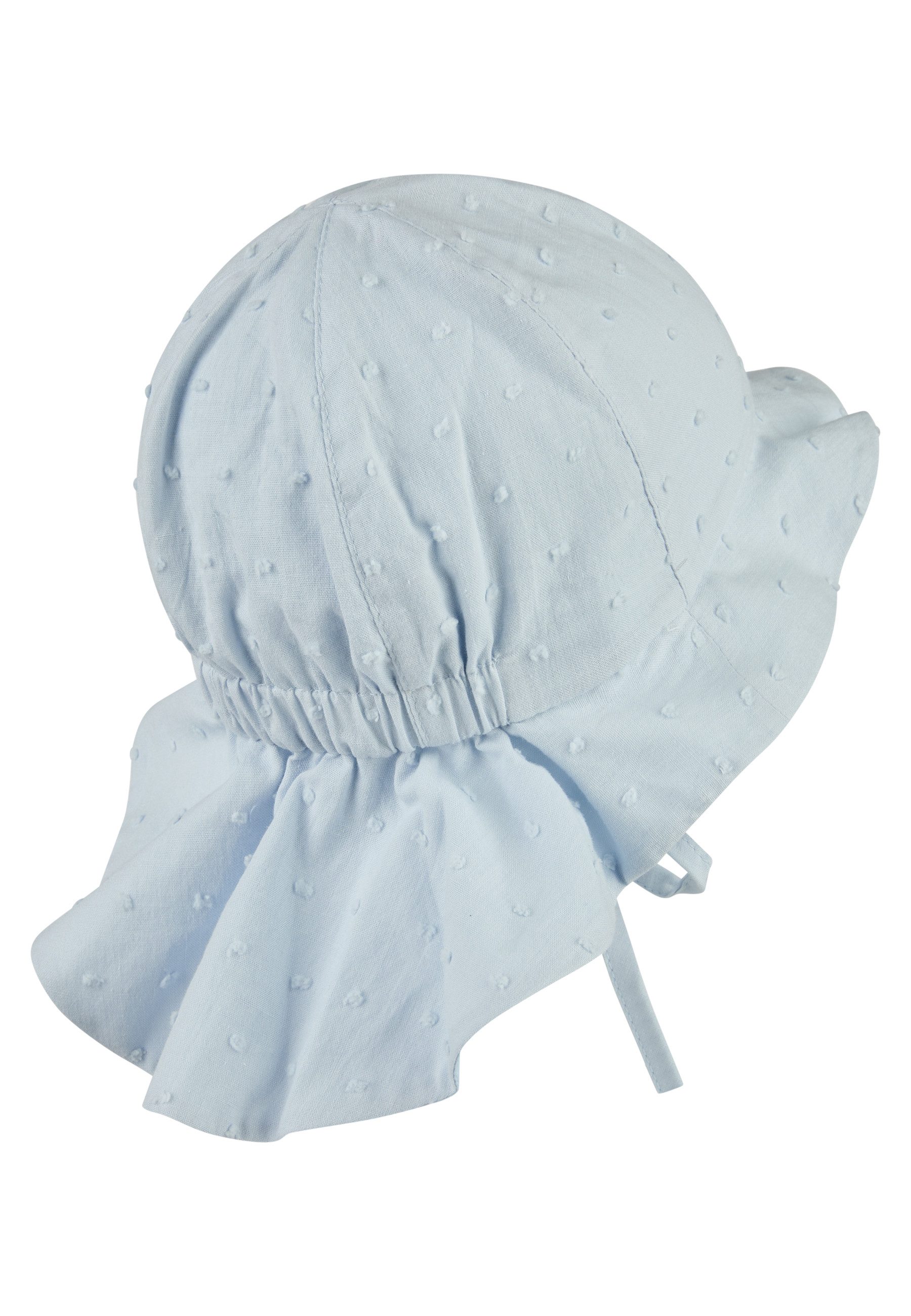 Sterntaler® Sonnenhut Sonnenhut 3D Punkte (1-St) Baumwoll-Sonnenhut, 3D-Punkte, Gummi, Band, Nackenschutz, Bio