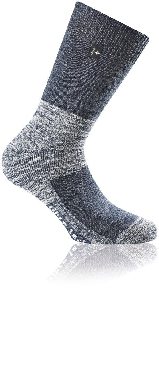 Socks Socken blu denim fibre Rohner tech
