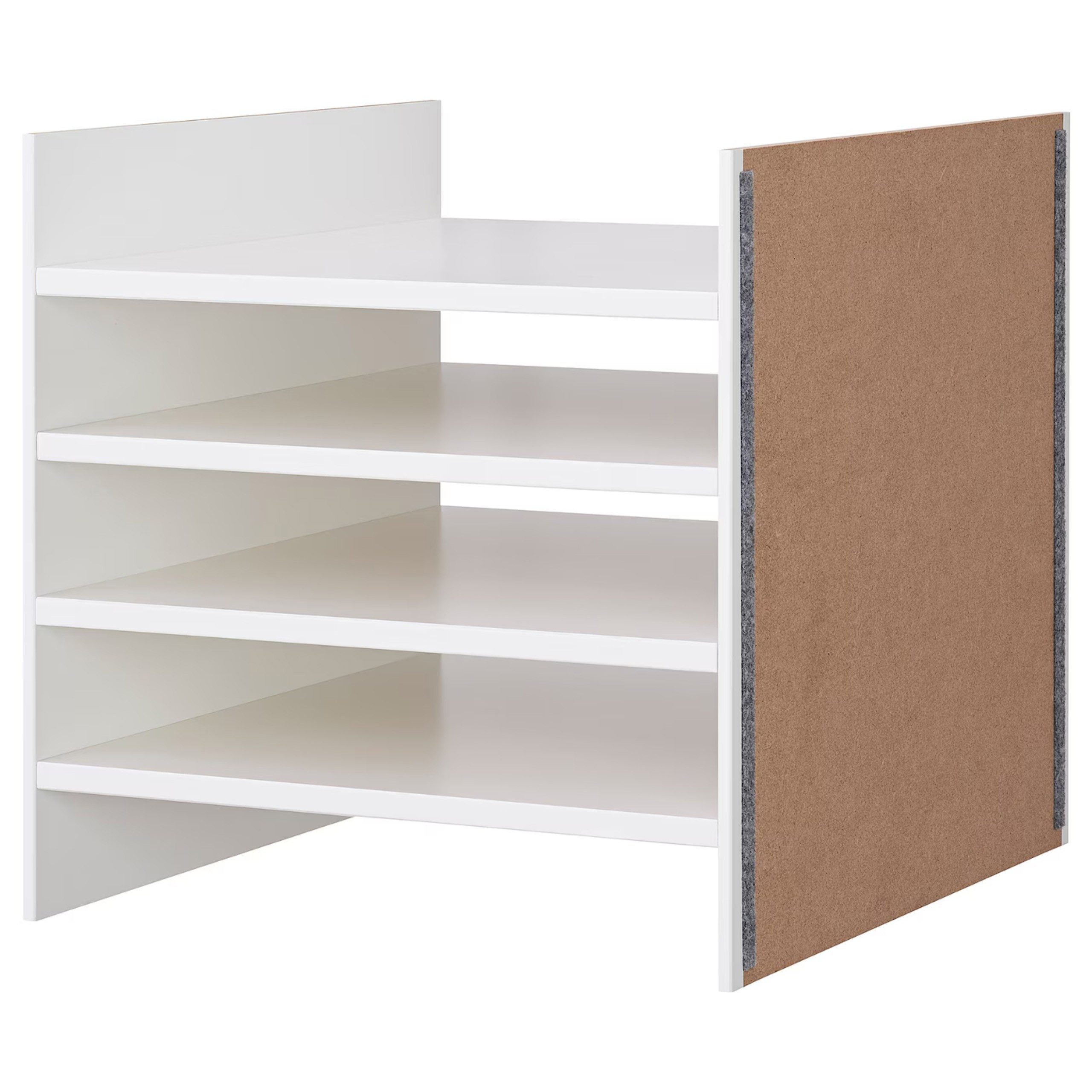 Sarcia.eu Regalelement KALLAX Einsatz mit 4 Böden 33x33 cm weiß