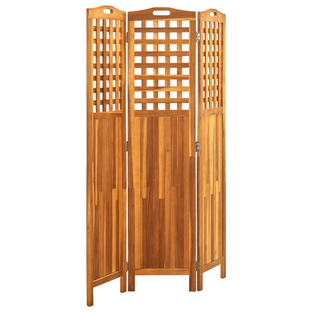 vidaXL Raumteiler 3-teiliger Raumteiler 121x2x170 cm Massivholz, 1-tlg.