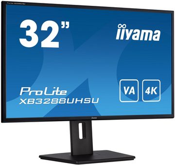 Iiyama XB3288UHSU-B5 LED-Monitor (80,1 cm/32 ", 3840 x 2160 px, 4K Ultra HD, 3 ms Reaktionszeit, 60 Hz, VA LED)