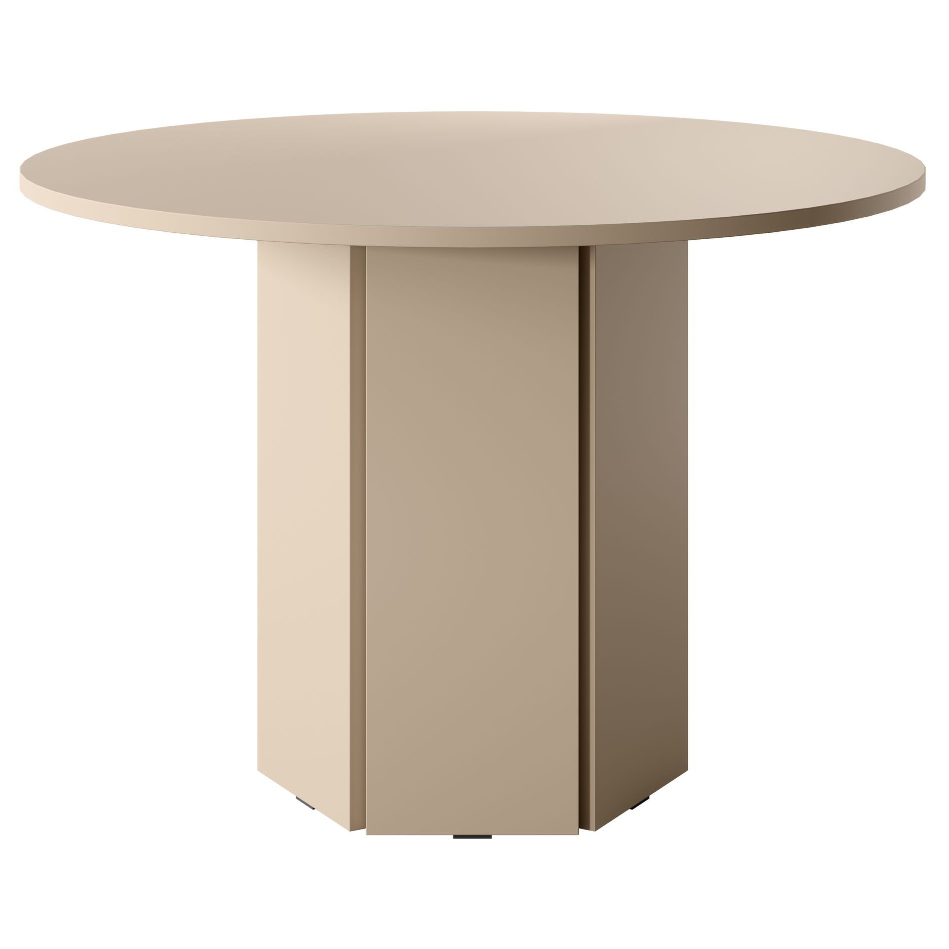 Selsey Esstisch HEXA, Rund, zylindrisches Gestell, Durchmesser 110 cm günstig online kaufen