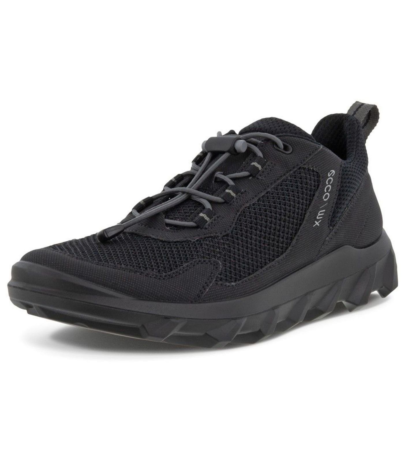 Ecco Sneaker Lederimitat Sneaker Schwarz