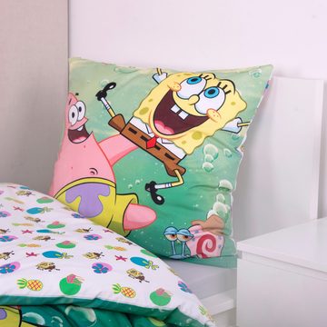 Bettwäsche Spongebob, Sponge Bob, Renforcé, 2 teilig, mit tollem Motiv