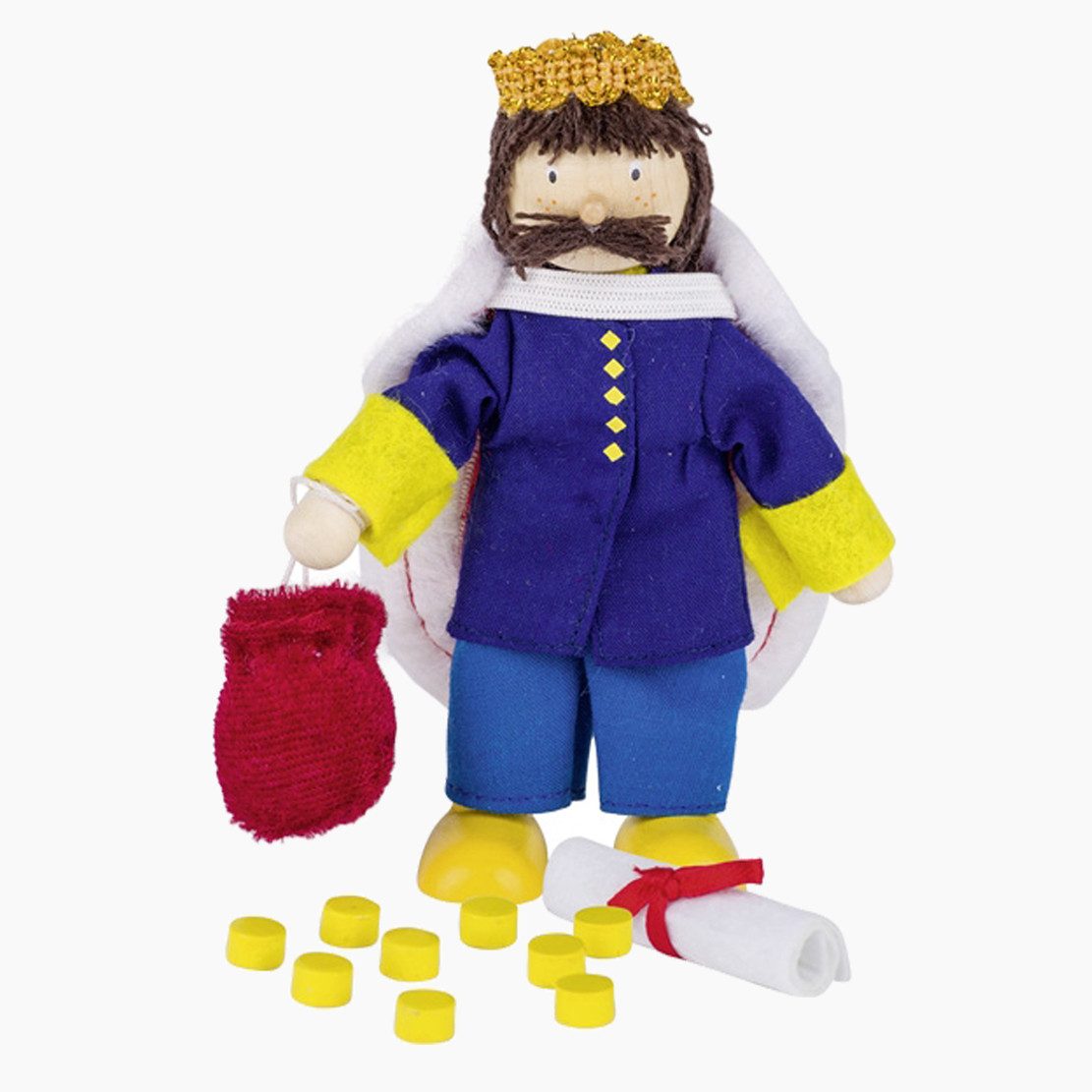 goki Biegepuppe König mit Umhang (Packung, 10-tlg., spar set), voll bewegli günstig online kaufen