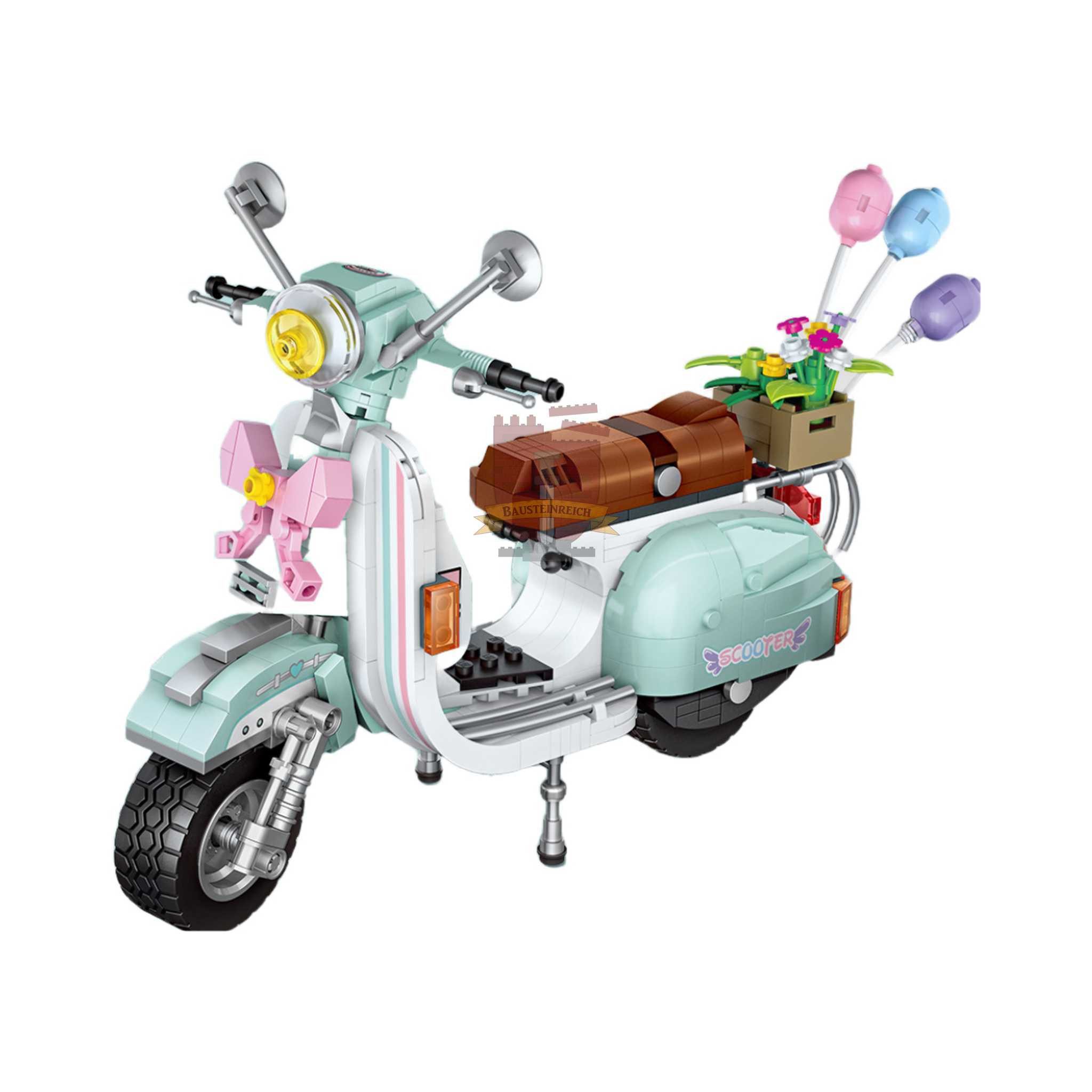 Loz 1117 - Motorroller (LOZ) Klemmbausteine Spielbausteine