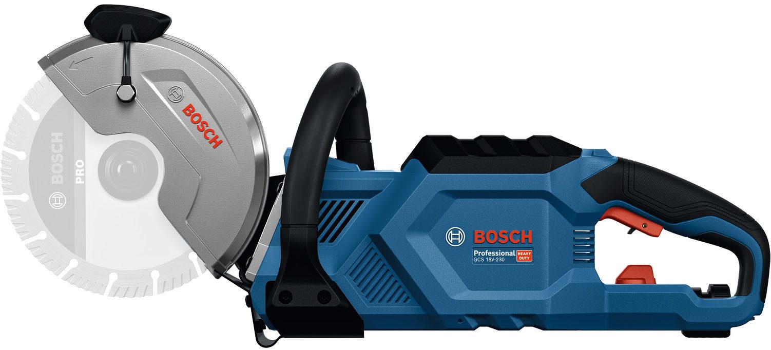 Bosch Professional Trennsäge »GCS 18V-230 Professional«, zum schnellen Trennen von Metall oder Beton, ohne Sägeblatt, ohne Akku, ohne Ladegerät