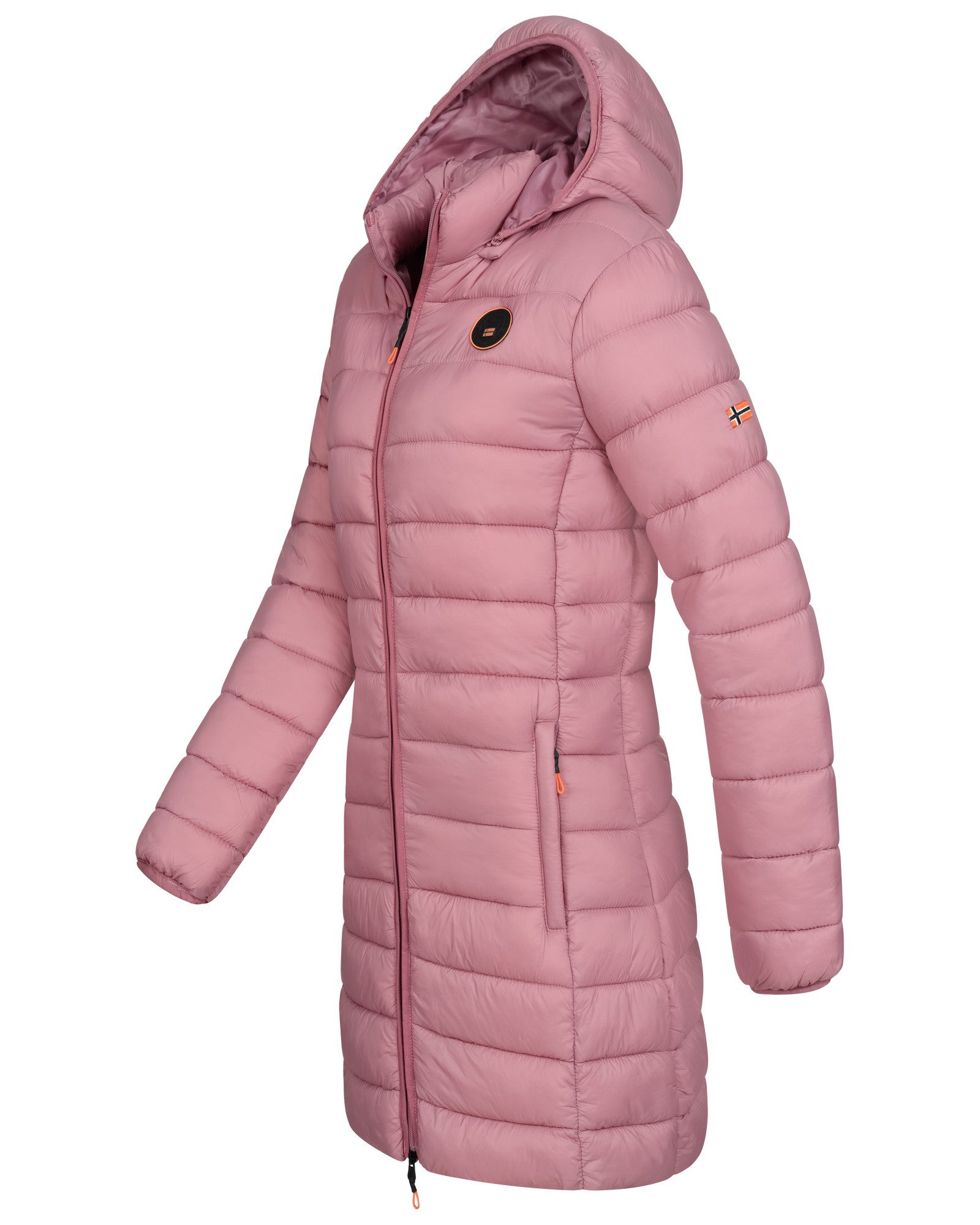 Geographical Norway Steppmantel Winterjacke Damen Steppjacke Parka Lange Steppmantel Wintermantel