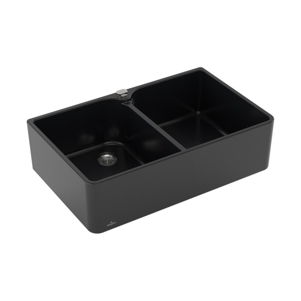 Villeroy & Boch Küchenspüle Spülmodul Spülstein Doppelbecken 80 X mit Excenterbetätigung Premiumli, 79,5/500 cm