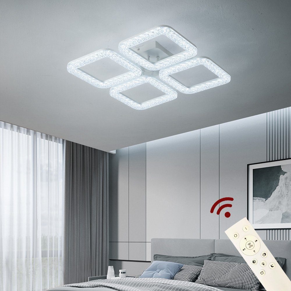 Euroton LED Deckenleuchte LED Deckenlampe Lampe Fernbedienung Lichtfarbe/He günstig online kaufen