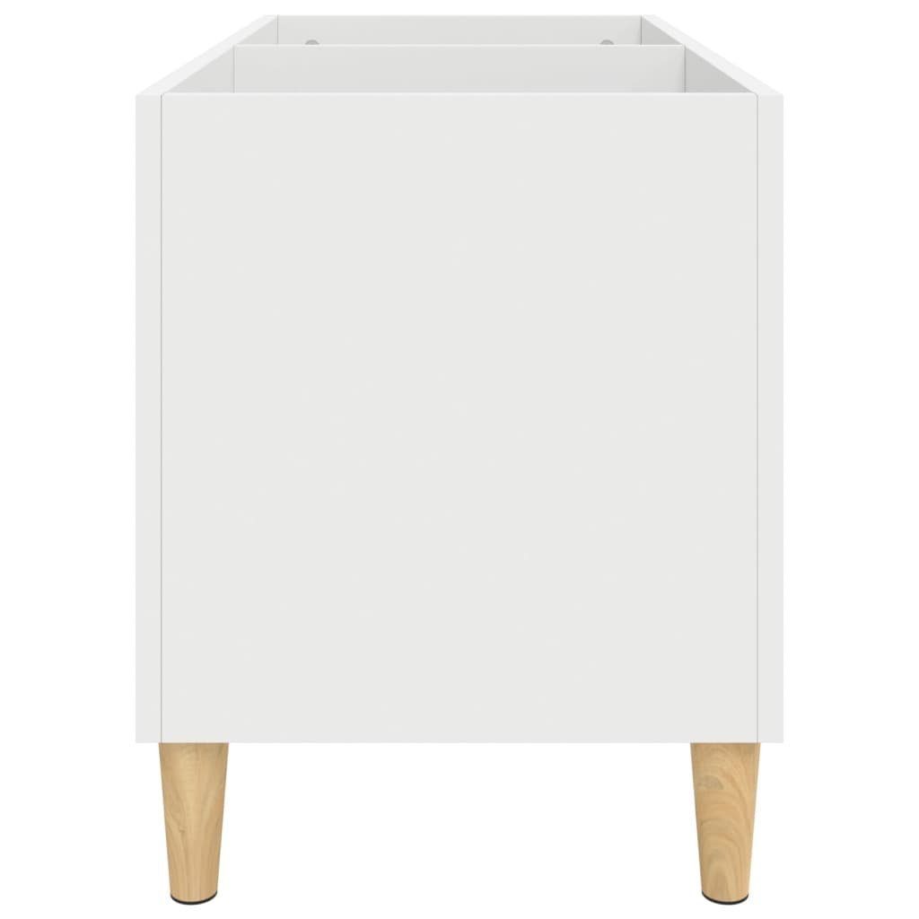 Plattenschrank vidaXL cm Weiß 74,5x38x48 Holzwerkstoff, 1-tlg. Media-Regal