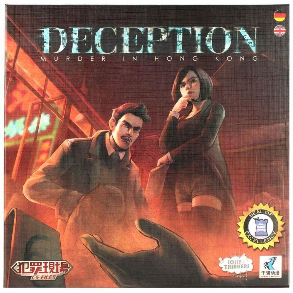 Jolly Thinkers Spiel Deception Getäuscht Mord in Hongkong DE/EN
