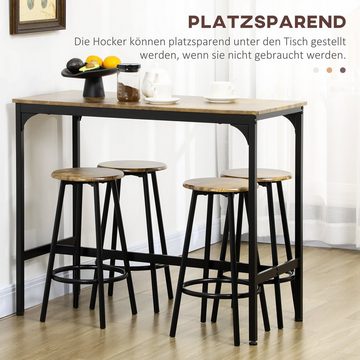 HOMCOM Bargruppe Bartisch Set