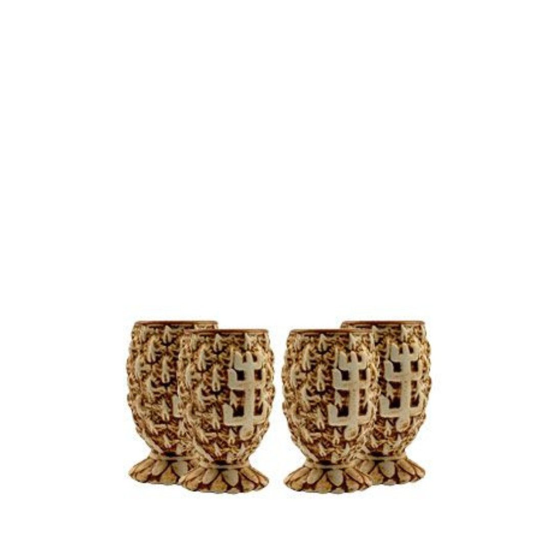 Mixcompany Gläser-Set Plantation Rum Glas 4er Set Stiggins Shot Gläser 4x Tonbecher für 2, 4-tlg.