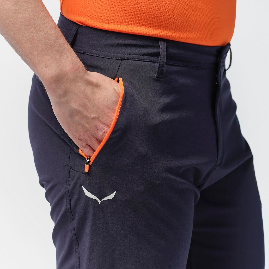 Salewa Trekkinghose Wanderhose Short Talveno DST Softshell (wasserabweisend) kurz navyblau