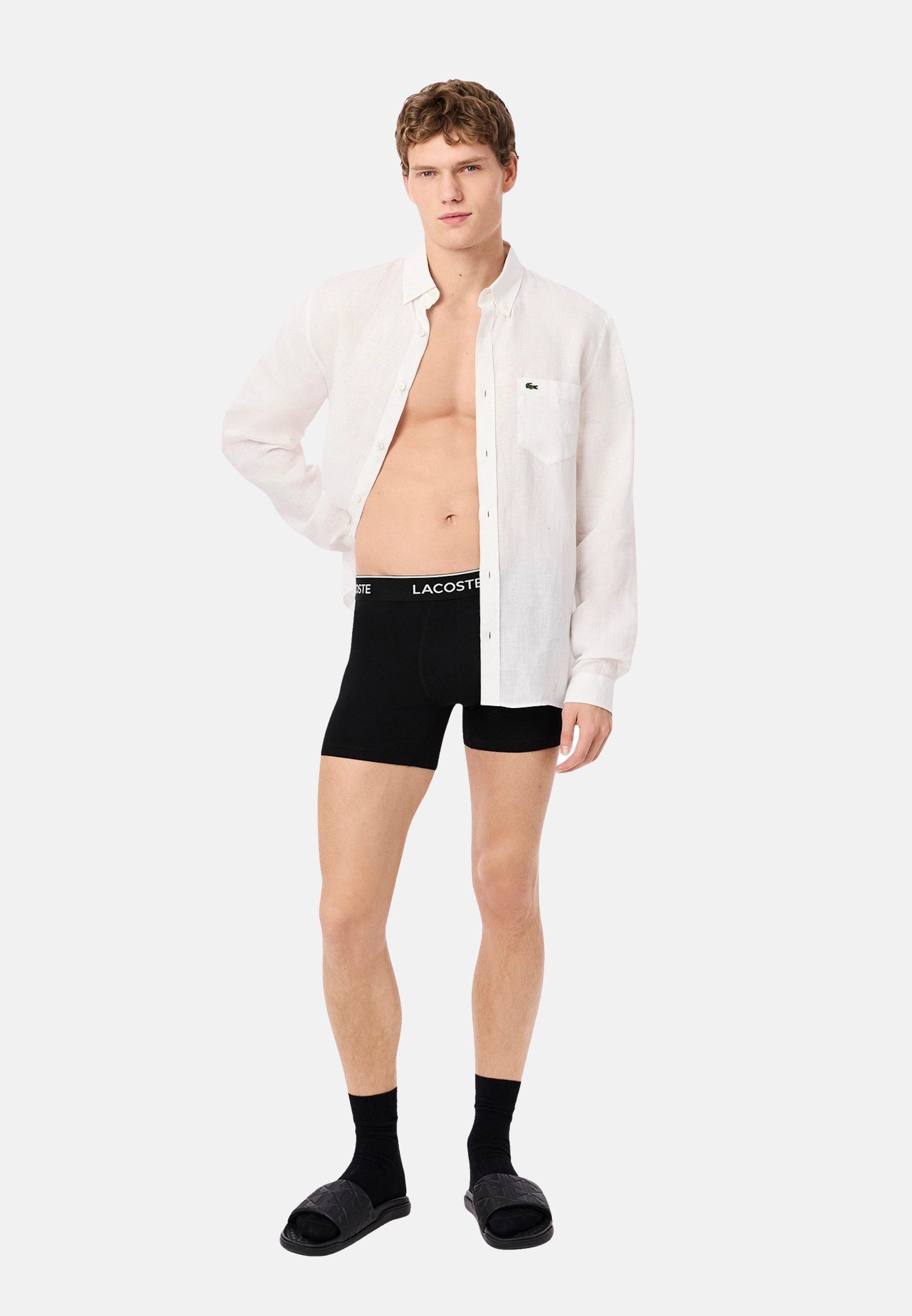 Lacoste Boxershorts Boxershorts Unterhosen 3-Pack (3-St) günstig online kaufen