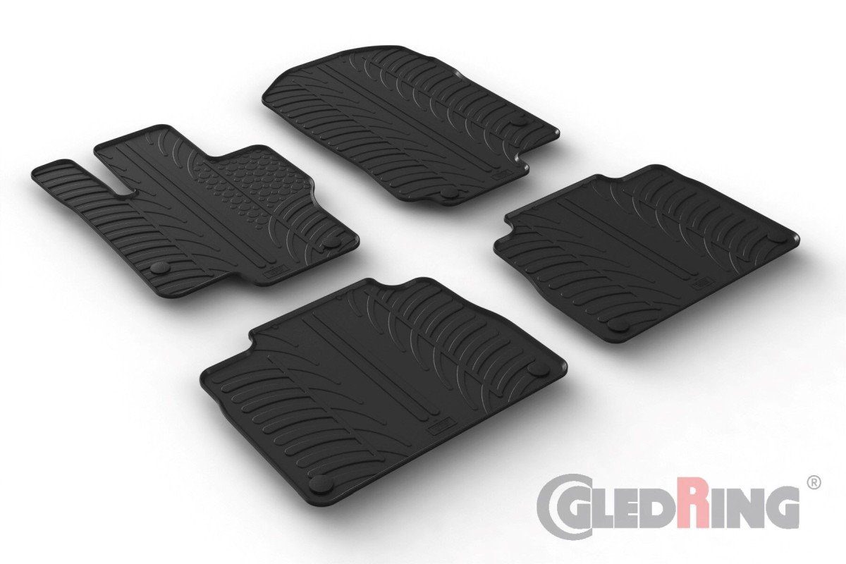 AZUGA Auto-Fußmatten Gummi-Fußmatten passend für 2/2019, SUV GLE Mercedes Mercedes V167 für ab GLE