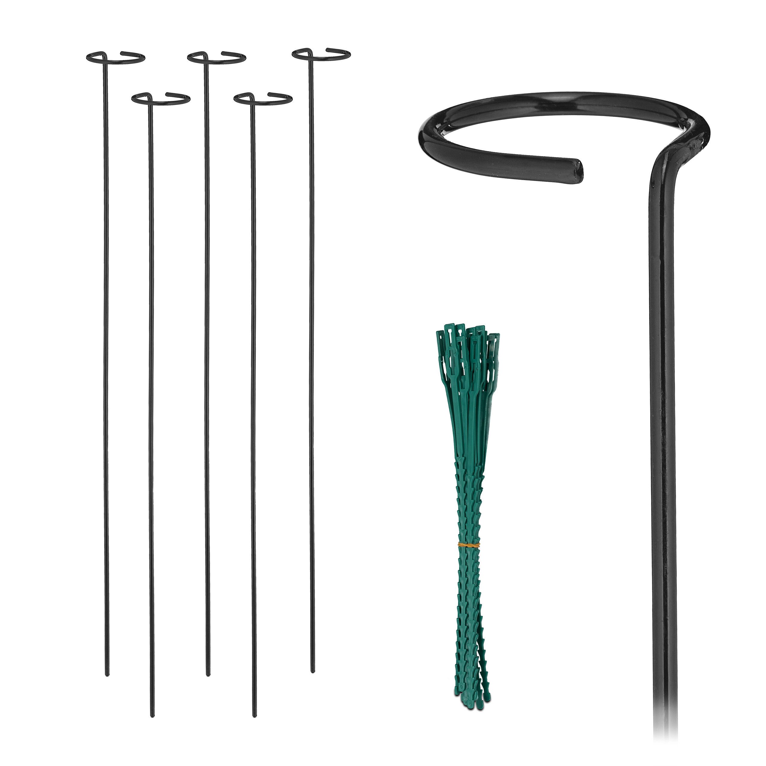 relaxdays Rankhilfe Pflanzstäbe aus Metall 6er günstig online kaufen