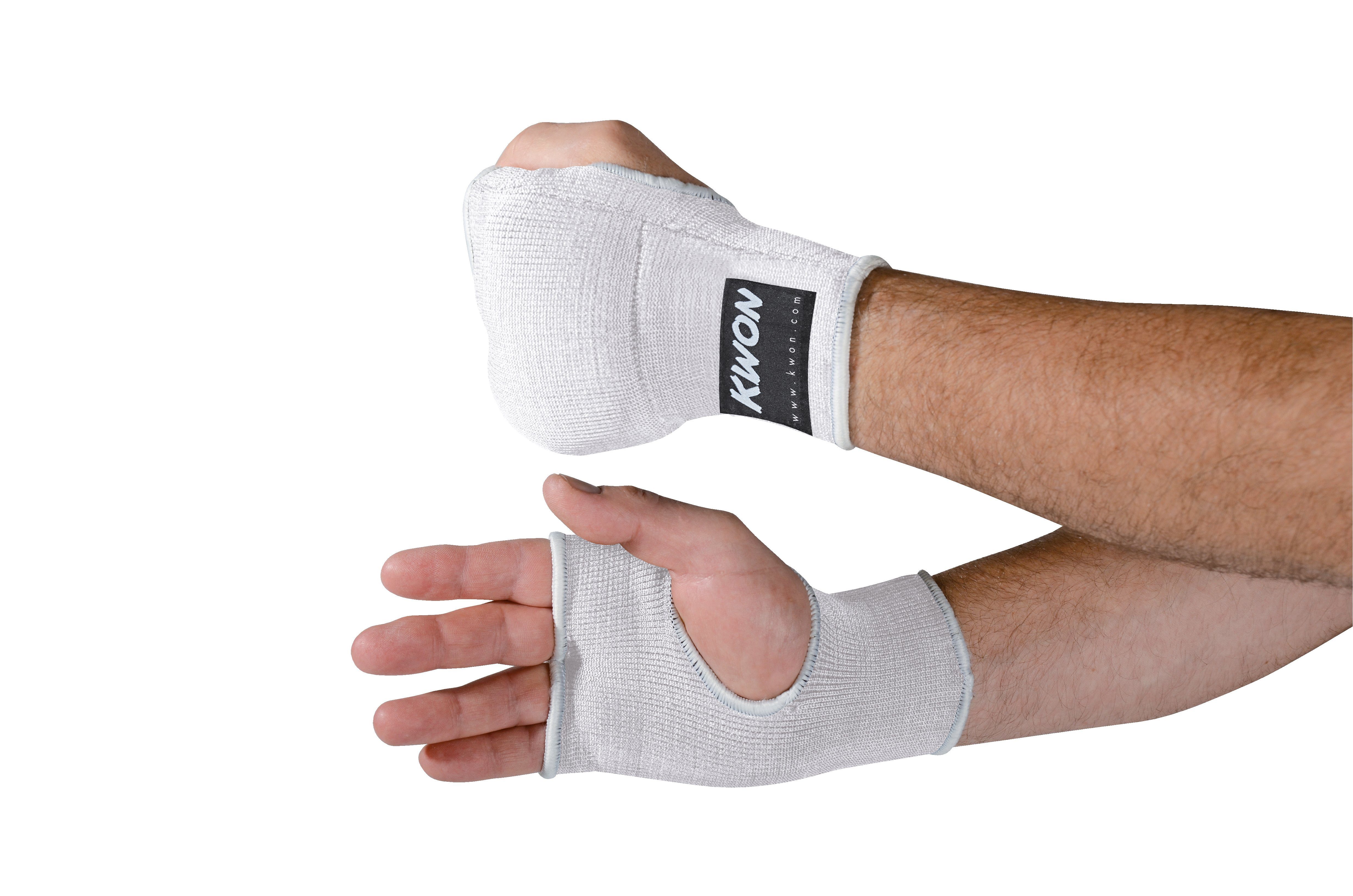 KWON Boxbandagen mit Polsterung Innenhandschuhe Schlupfbandagen Boxen Kickboxen MMA (Für Boxhandschuhe), dauerelastisch, Stützeffekt, Kompression Effekt – Bild 2 von 5