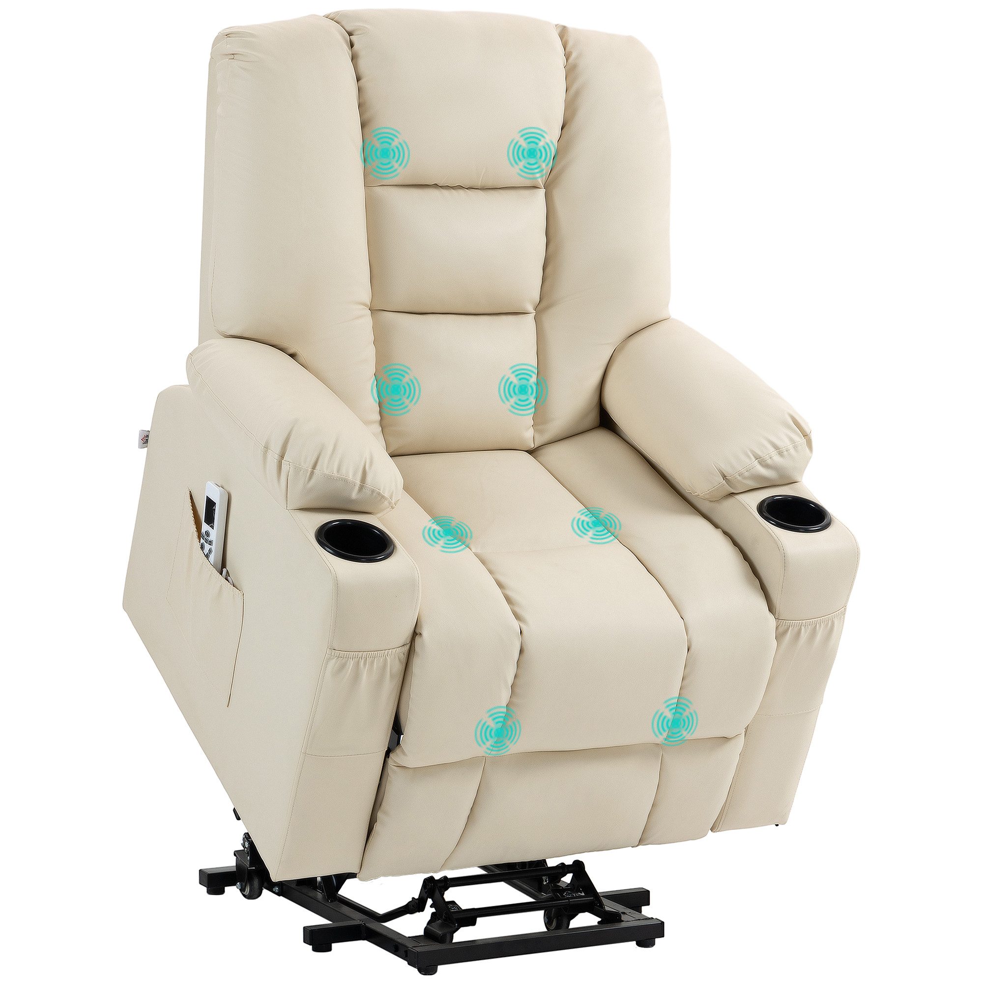 HOMCOM Massagesessel Sessel mit Aufstehhilfe, USB-Anschluss, günstig online kaufen