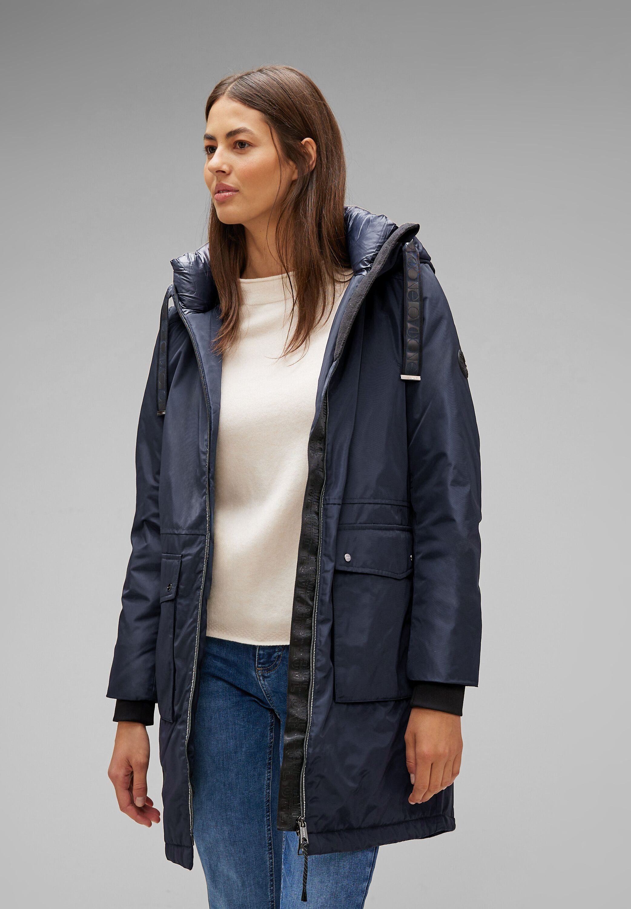 STREET ONE Steppjacke in Unifarbe