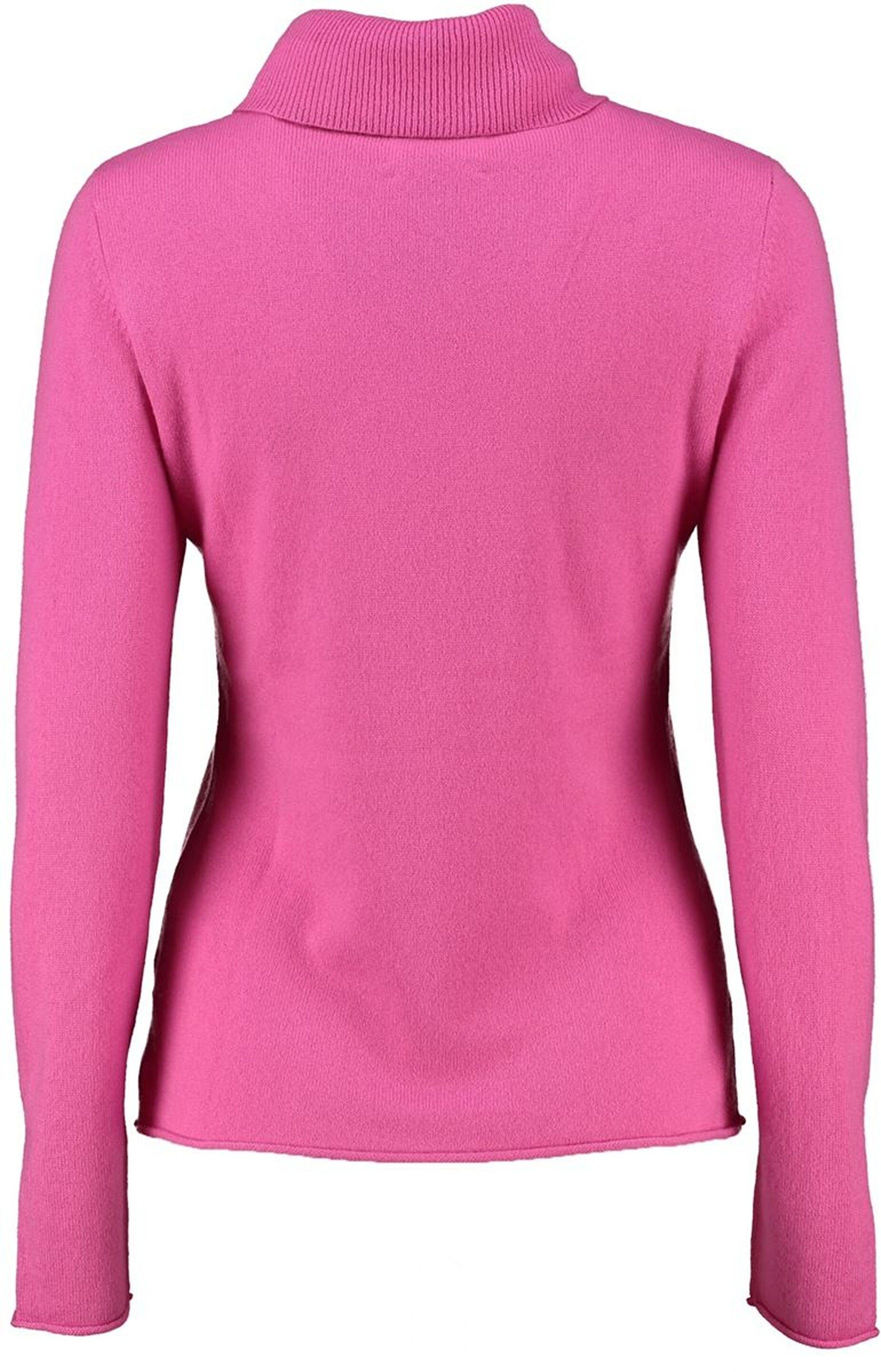 Rollkragenpullover hochwertigem aus Kaschmir Rollkragen-Pullover pink FYNCH HATTON FYNCH-HATTON