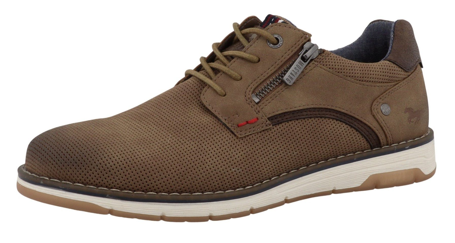 Mustang Shoes 26M0031002 00006 Beige Schnürschuh