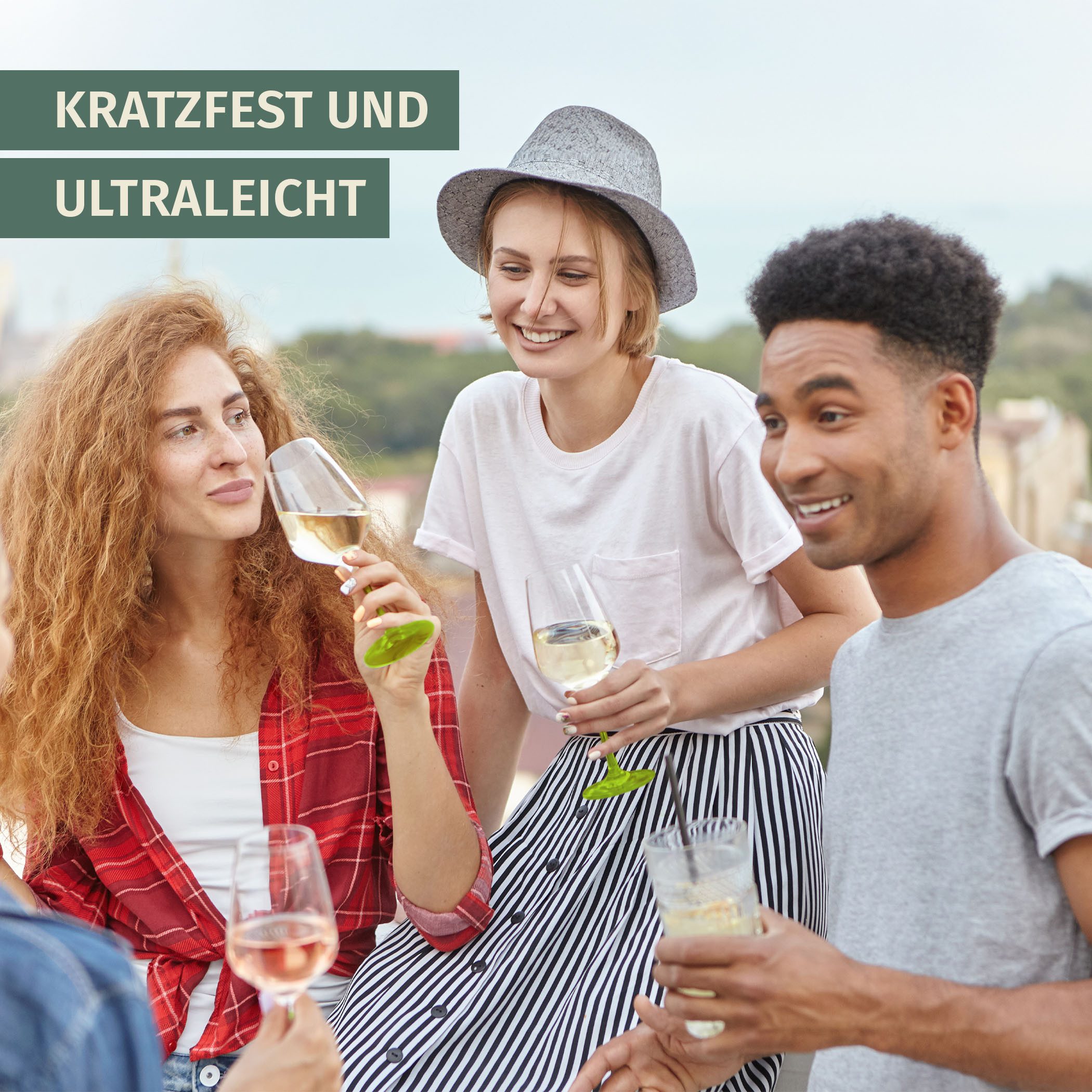 Moritz Weißweinglas Milano Weißweinglas green line 2er Set Polycarbonat 450 ml bruchfest – Bild 5 von 5