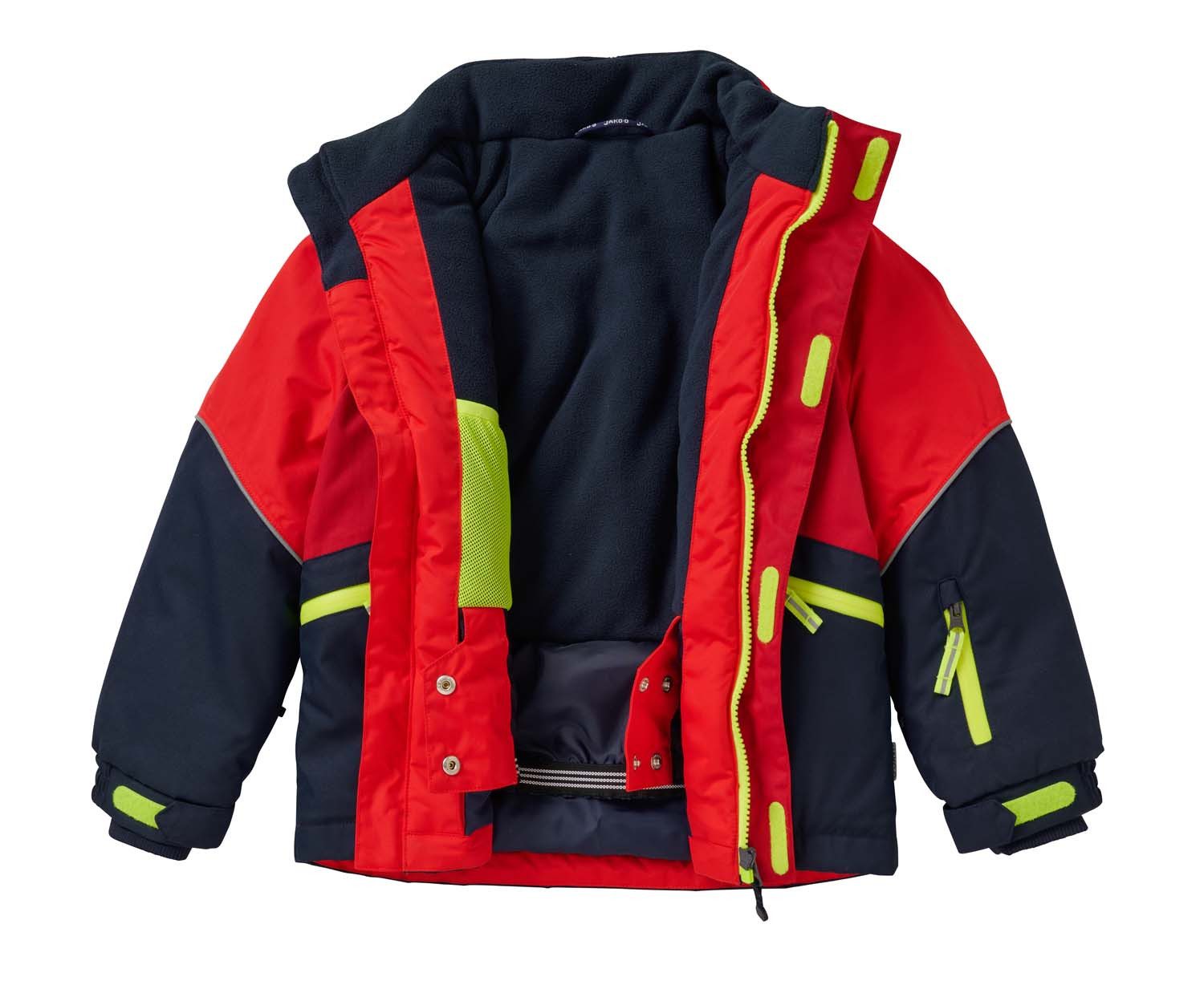 JAKO-O Outdoorjacke JAKO-O Kinder Robustjacke gefüttert, tomatenrot