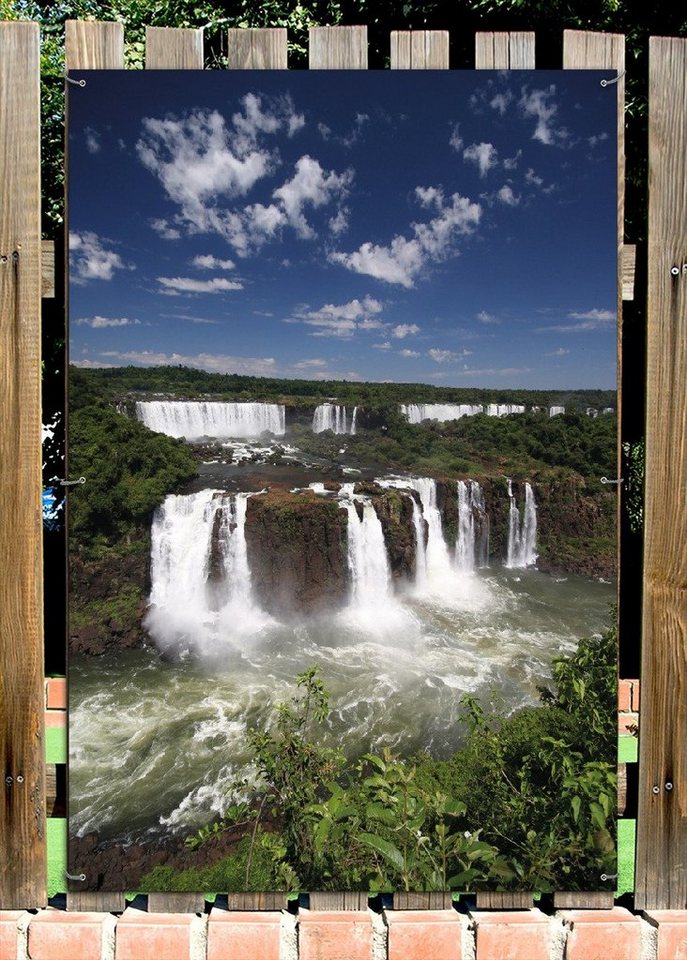 Thumbnail - Wallario Sichtschutzzaunmatten Iguazu-Wasserfälle