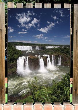 Wallario Sichtschutzzaunmatten Iguazu-Wasserfälle