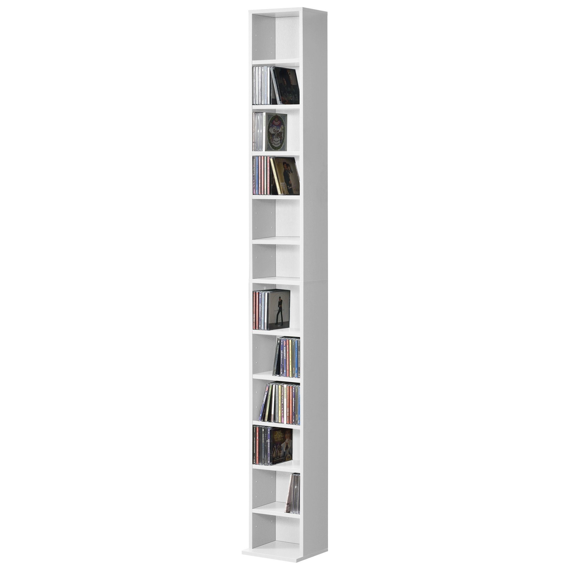 en.casa CD-Regal, »Tynset« 175x20x20 cm Standregal günstig online kaufen