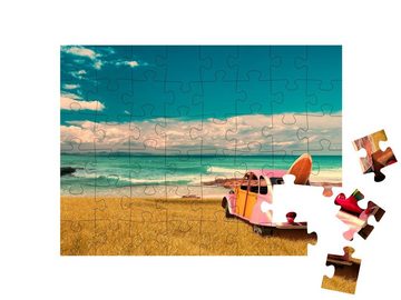 puzzleYOU Puzzle Sonniger Urlaubstag in Formentera, Spanien, 48 Puzzleteile, puzzleYOU-Kollektionen Spanien