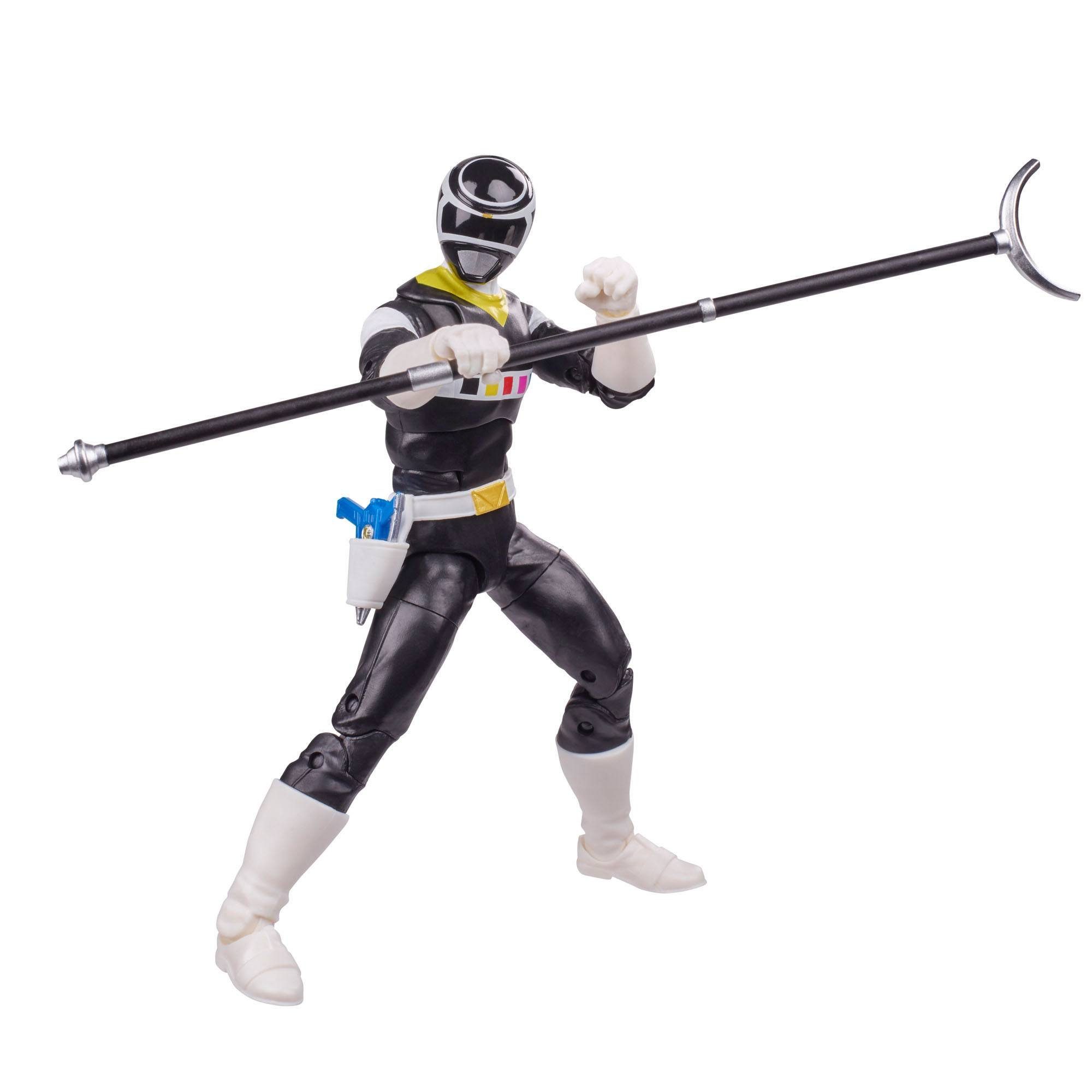 Hasbro Actionfigur Power Rangers Lightning Collection, (ca. 15cm Groß und mit Zubehör), In Space Black Ranger