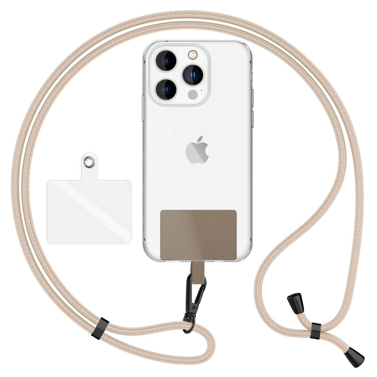 Nalia Handykette Universal Smartphone, Fashion Lanyard 160cm Verstellbar / Band für Handyhülle zum Umhängen