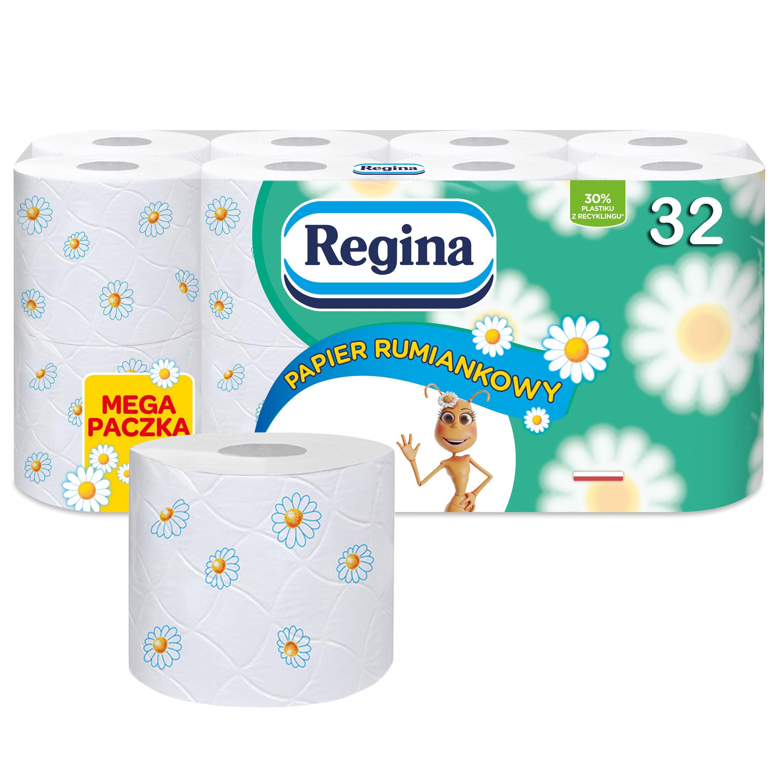 Regina Toilettenpapier REGINA fein und stark Kamille Toilettenpapier für sensible Haut (32-St)