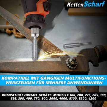 MAVURA Sägekettenschärfgerät KettenScharf Sägeblattschärfgerät Kettenschärfer Kettensägen, (schärfer Set Kettenschärfgerät Kettensägenschärfer), Sägeketten Schärfgerät Kettensäge Kettenschärfen Aufsatz