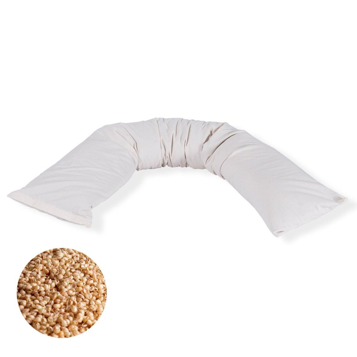 speltex Stillkissen mit waschbarer + staubfreier Bio Hirse Füllung, 1-tlg., Füllung variabel