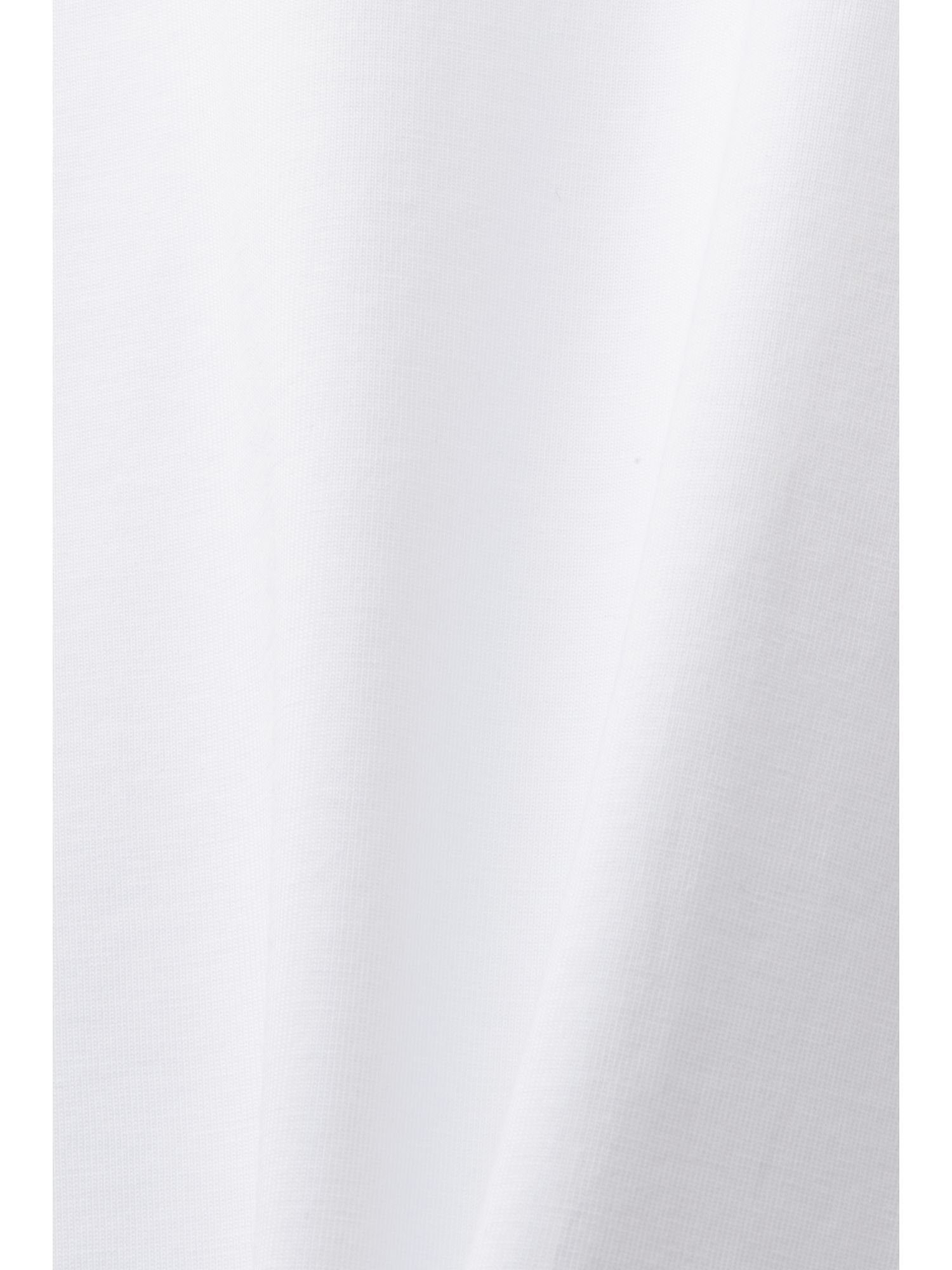 T-Shirt (1-tlg) Pima-Baumwolljersey Rundhals-T-Shirt WHITE Collection aus Esprit