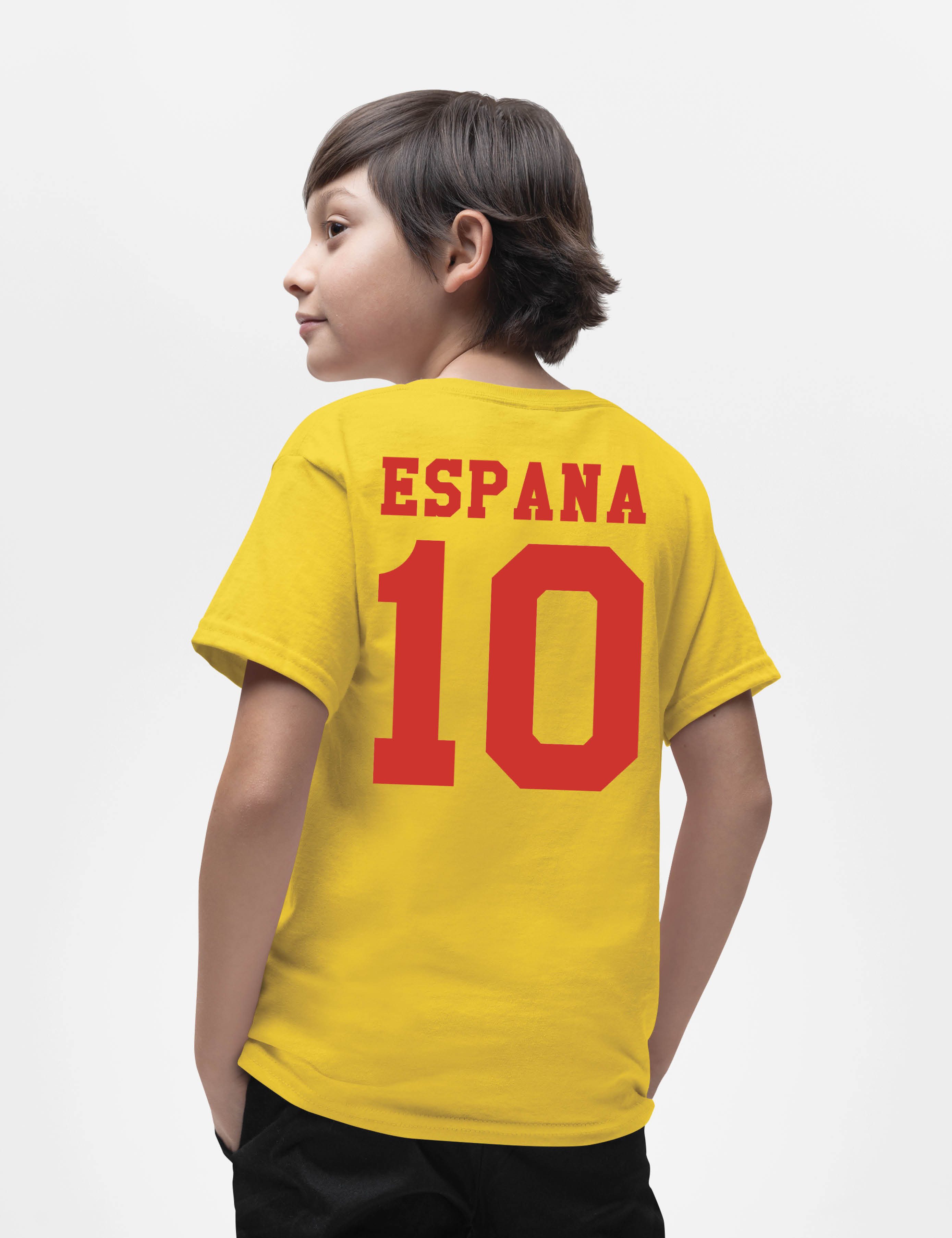 Youth Designz T-Shirt Spanien Kinder T-Shirt im Fußball Trikot Look WM 2026 mit trendigem Motiv