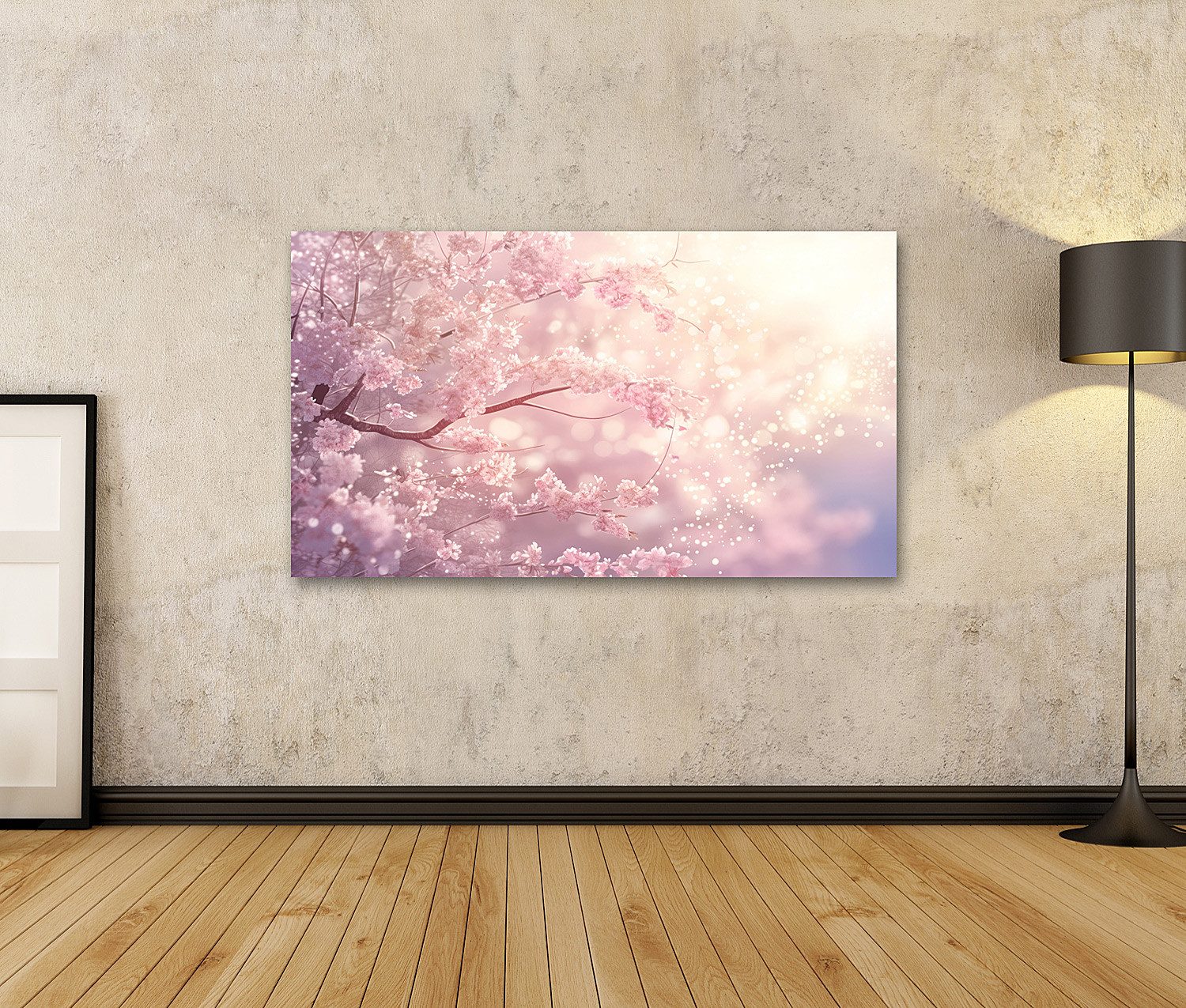 islandburner Leinwandbild, Rosa Blütenzweige im magischen günstig online kaufen