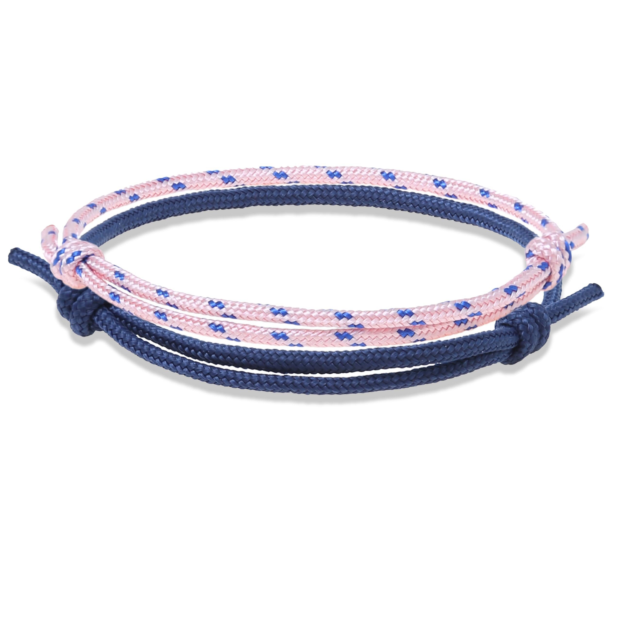 Made by Nami Armband Set Herren & Damen 2x Segeltau Armband Handgemacht (2), Maritimes Minimalistisches Armband 100% Wasserfest & verstellbar