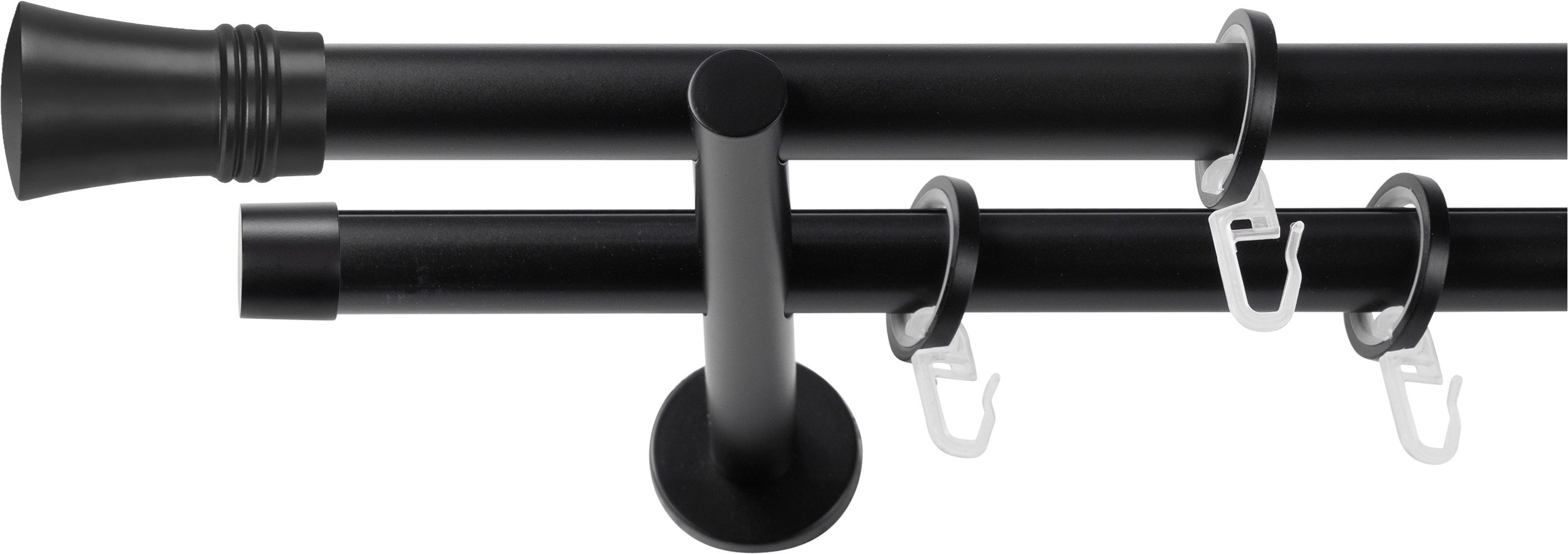 SN DECO GROUP Gardinenstange, Ø 19 mm, 2-läufig, Fixmaß, kürzbar