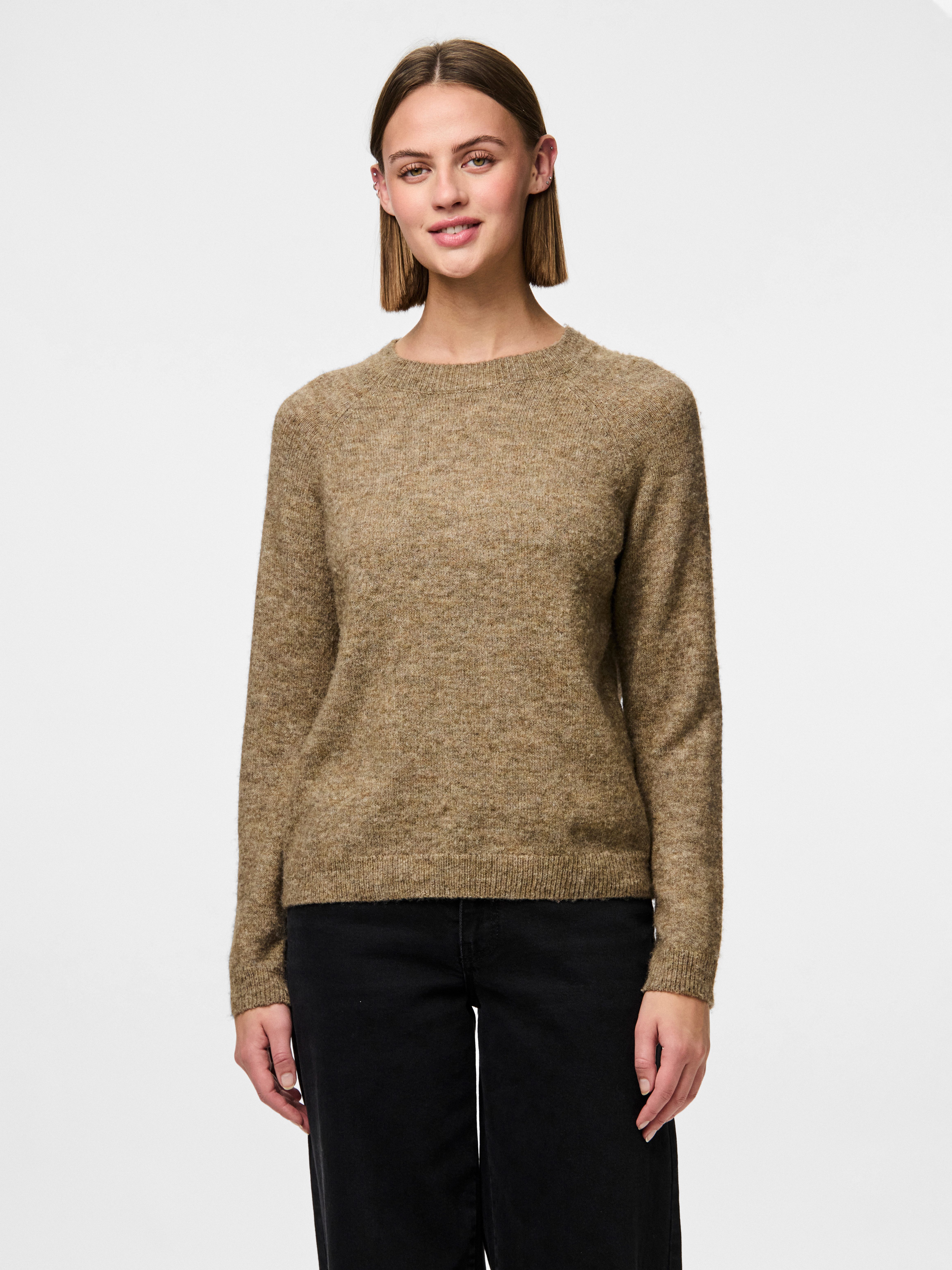 pieces Strickpullover PCJULIANA LS O-NECK KNIT NOOS BC günstig online kaufen