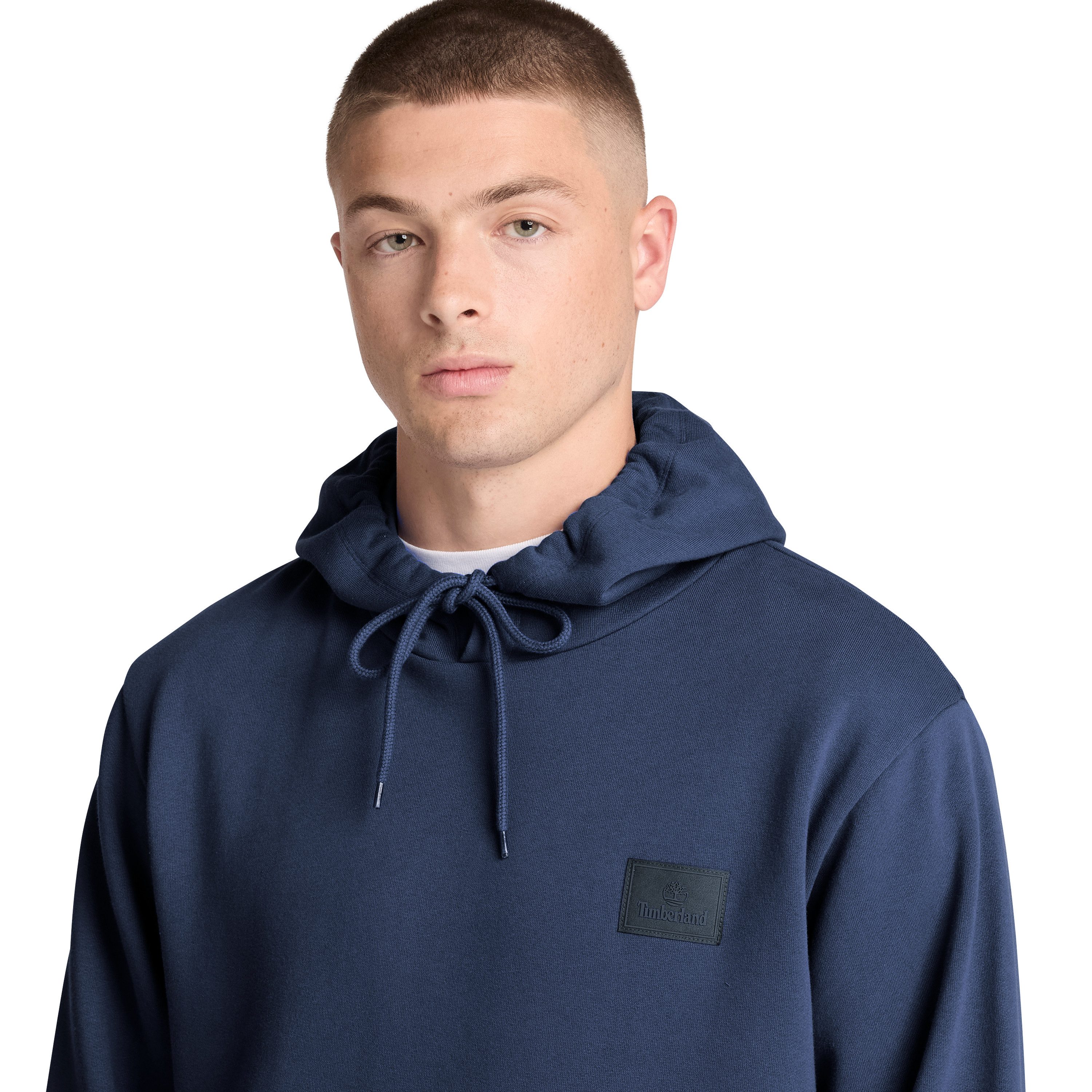 Timberland Hoodie Silicon Badge BB Hoodie aus Baumwolle und Polyester, in den Größen S bis XXXL