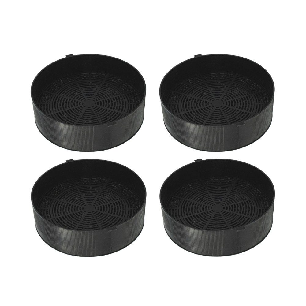 Trade-Shop Aktivkohlefilter 4x passend für turboair 421113 421117 AE901E C593N CB42A1 GZD1125, Zubehör für Dunstabzugshauben / Umlufthauben, Durchmesser: ca. 13,5 cm / Höhe: ca. 1,8 cm / Form: rund