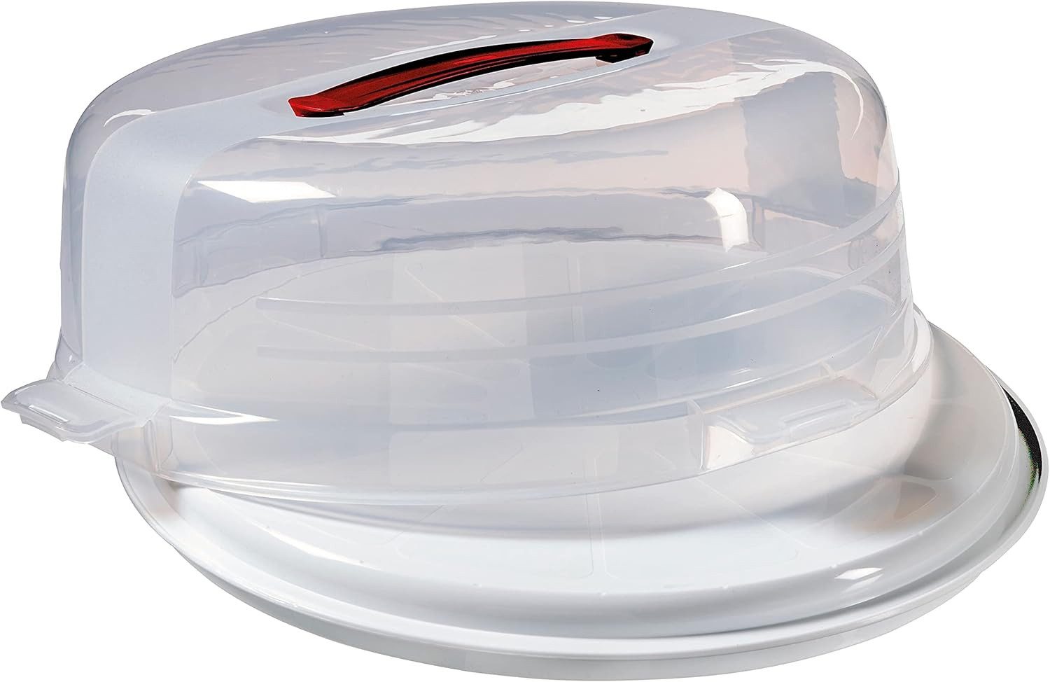 Curver Kuchentransportbox chef@home Kuchen Box (für flache, runde Kuchen), (1-tlg), BPA-frei, Ergonomischer Griff, großzügiger Stauraum
