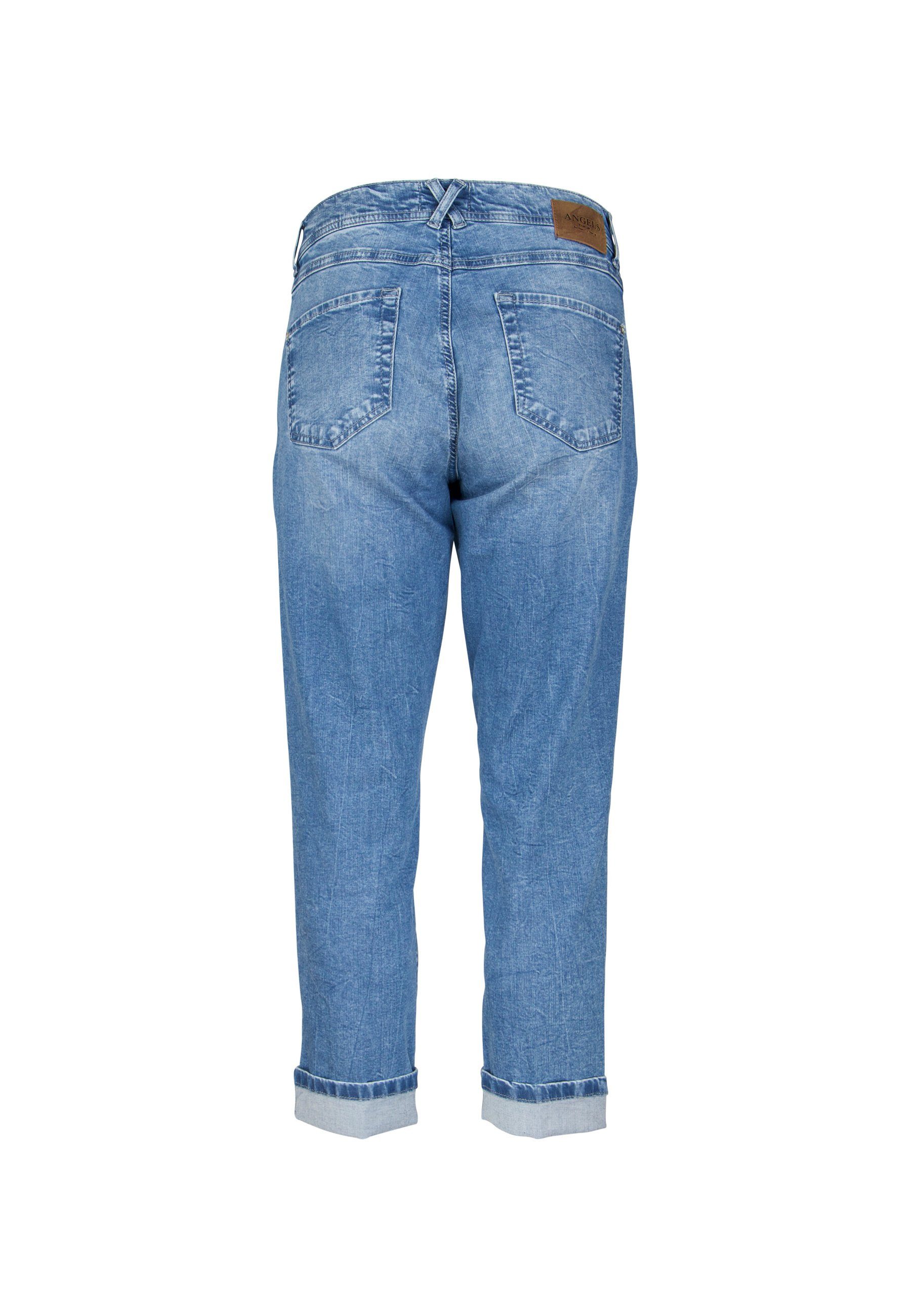 ANGELS 7/8-Jeans Jeans Darleen Crop hellblau TU mit Galon Ribbon