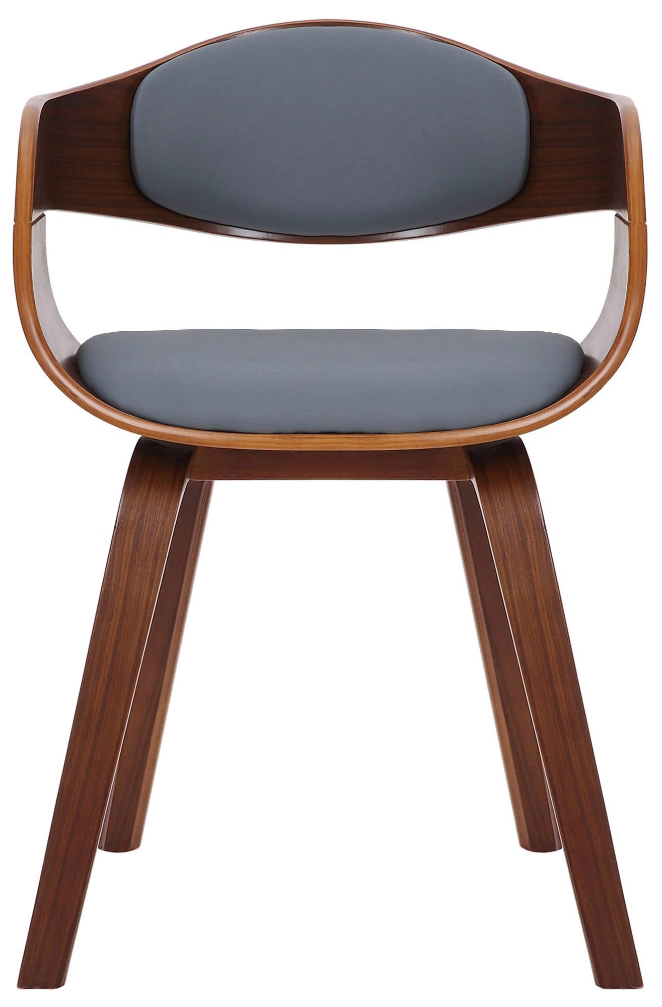 CLP Esszimmerstuhl Kingston Kunstleder (2er Set), Holzgestell
